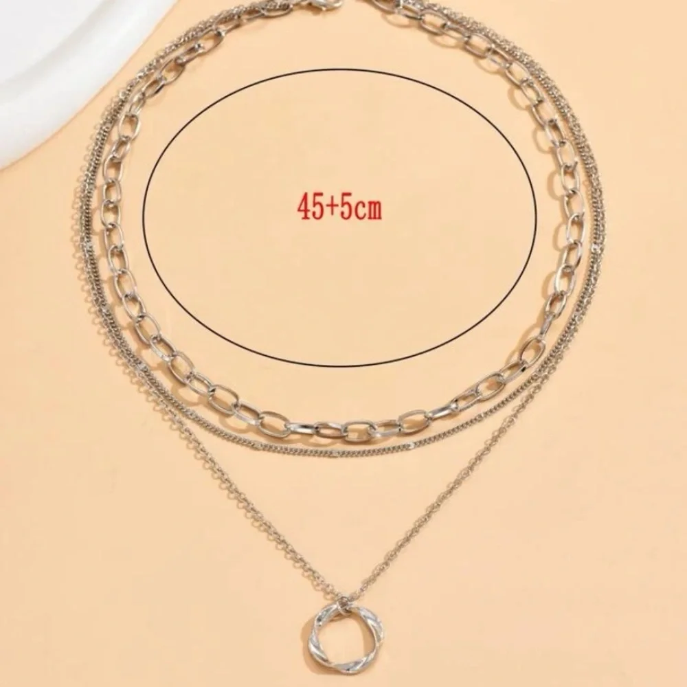 Silver Layered Necklace